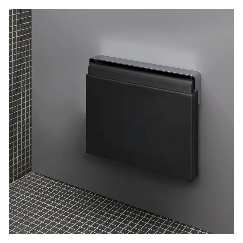 DS Duschsitz Schwarz matt