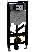 Geberit Duofix Element f. WWC, 112cm m. Sigma UP-SPK 12cm, f. Geruchsabsaugung/Abluft