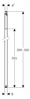 Geberit Duofix Ständer raumhoch H:260-320 cm – Bild 3