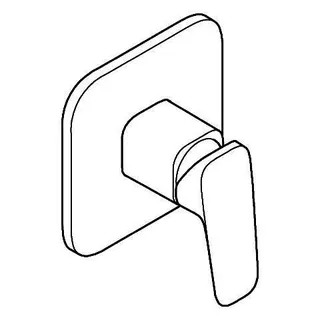 GROHE EH-Brausebatterie Cubeo 101777 Fertigmontageset für 35604 chrom – Bild 3