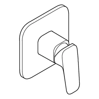 GROHE EH-Brausebatterie Cubeo 101777 Fertigmontageset für 35604 chrom – Bild 4