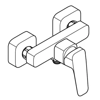 GROHE EH-Brausebatterie Cubeo 101824 Wandmontage chrom – Bild 4