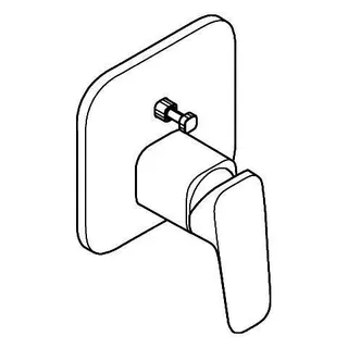 GROHE EH-Wannenbatterie Cubeo 101778 Fertigmontageset für 35604 chrom – Bild 3