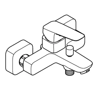 GROHE EH-Wannenbatterie Cubeo 101813 Wandmontage chrom – Bild 4