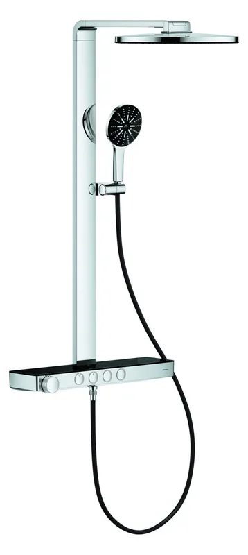 GROHE THM-Duschsystem RSH Aqua Pure 100964 Kopfbr. 8,7l rund schwarz/chrom