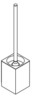HEWI WC-Bürstengarnitur Sys 900 Q, plvb, Wandmod. weiß tiefmatt – Bild 3