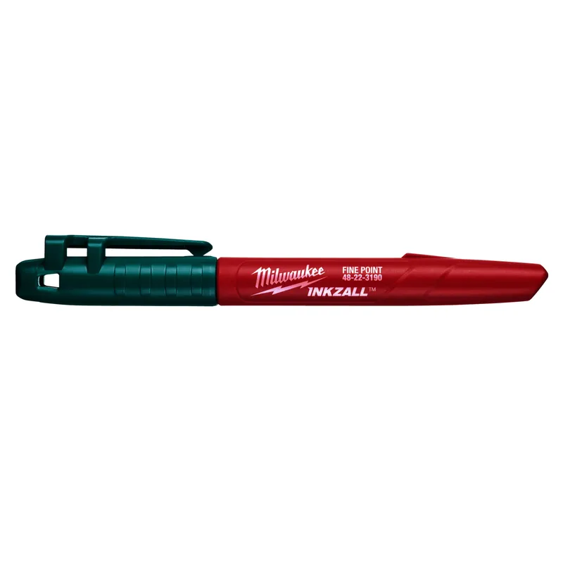 INKZALL Marker Set 4 teilig feine Spitze schwarz, rot, blau, grün