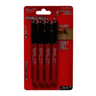 INKZALL Marker Set 4 teilig feine Spitze: schwarz – Bild 2