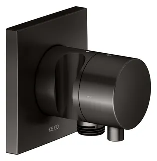 Keuco 2-Wege Ab-u.Umstellv.IXMO Comf.59557, Schlauchan./Brauseh.eckig,T-schwarz geb.