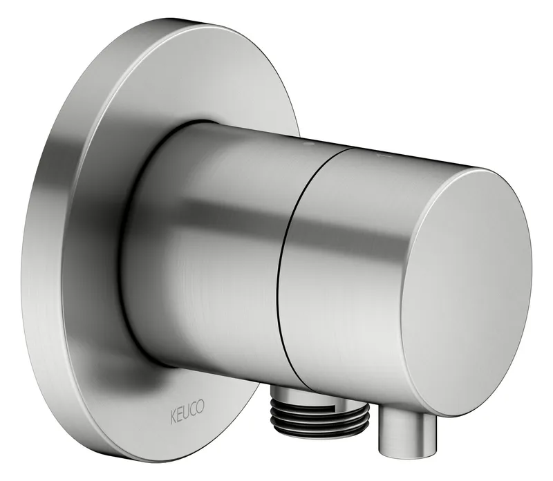Keuco 2-Wege Umstellv. IXMO Comfort 59556, Schlauchanschluss, rund,Edelstahl-finish
