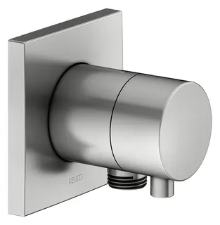 Keuco Absperrventil IXMO Comf. 59541, eckig Schlauchanschluss, Edelstahl-finish