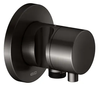 Keuco Absperrventil IXMO Comfort 59541,rund Schlauchanschl./Brauseh.Titanschwarz geb