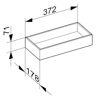 Keuco Aufbewahrungsbox 49010, 178 x 71 x 372 Carbon – Bild 2