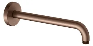 Keuco Brausearm Elegance 51688, Wandanschluss, 300 mm, Rotgold gebürstet