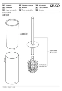 Keuco Bürstengarnitur Coll. Moll, 12769, Wand, Titanschwarz geb./anthrazit – Bild 3