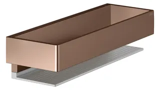KE Duschkorb Edition 11 11158, Rotgold gebürstet / Alu