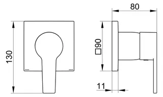 Keuco EHM Set UP E11 51151, Edel.-fin. – Bild 2