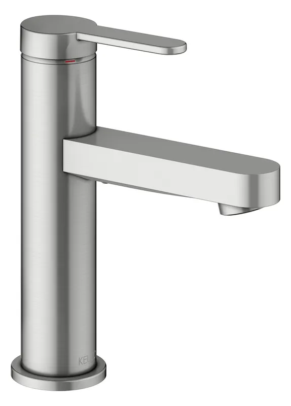 Keuco EHM-Waschtisch-Mischer 100 IXMO 59502 o.Zug.-Ablgrt. Flat, Ros r/e Edelst.-fin