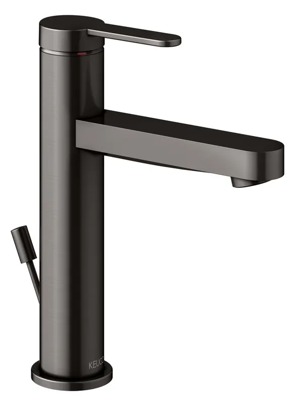Keuco EHM-Waschtisch-Mischer 130 IXMO 59501, m.Zug.-Ablgrt. Flat, Ros. rd. Tsw. geb.
