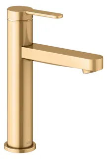 Keuco EHM-Waschtisch-Mischer 130 IXMO 59501, o.Zug.-Ablgrt. Flat, Ros. rd. Mess. geb.