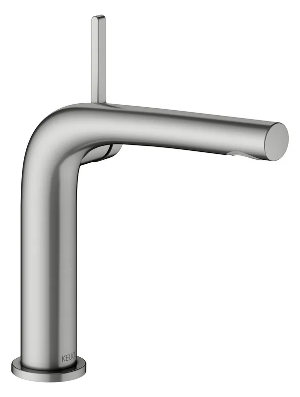 Keuco EHM-Waschtisch-Mischer 150 Edition 400 51502, o. Ablaufgrt., Edelstahl-finish