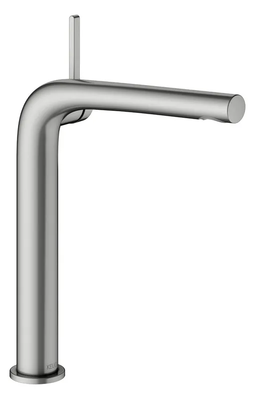 Keuco EHM-Waschtisch-Mischer 240 Edition 400 51502, o. Ablaufgrt., Edelstahl-finish
