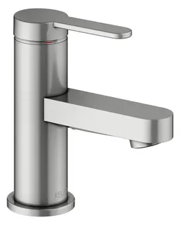Keuco EHM-Waschtisch-Mischer 60 IXMO 59504 o.Zug.-Ablgrt. Flat, Ros r/e Edelst.-fin