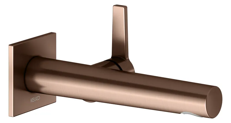 Keuco EHM-Waschtisch-Mischer Edition 11 51116, UP, Ausladung 197 mm, Rotgold gebürstet