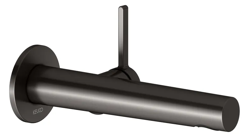 Keuco EHM-Waschtisch-Mischer UP Edition 400 51516, Wandm., Ausl. 197 mm, Titanschwarz geb.