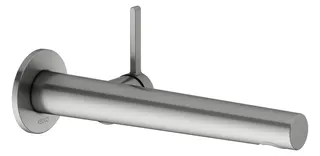 Keuco EHM-Waschtisch-Mischer UP Edition 400 51516, Wandm., Ausl. 243 mm, Edelstahl-finish