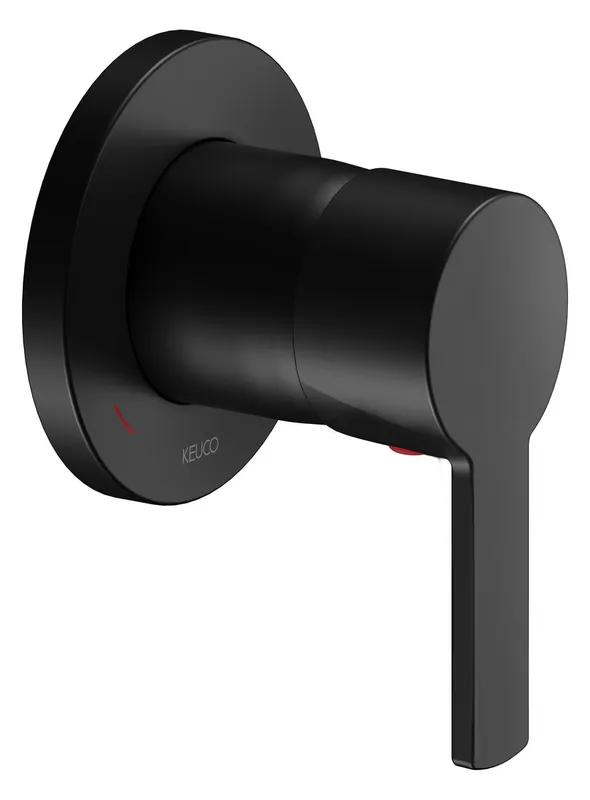 Keuco Einhebelmischer UP Plan blue 53951, schwarz matt