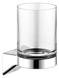 Keuco Glashalter Aveno 14650, mit Echtkristall-Glas, verchromt