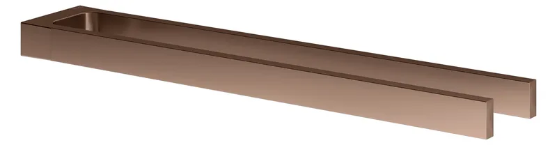 Keuco Handtuchhalter Edition 11 11118, fest 2-tlg., 450 mm, Rotgold gebürstet