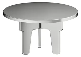 Keuco Haube Armaturenzubehör 59903, für Schaftventil, Edelstahl-finish