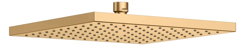 Keuco Kopfbrause Edition 300 53086, eckig, 250 x 250 mm, Messing gebürstet