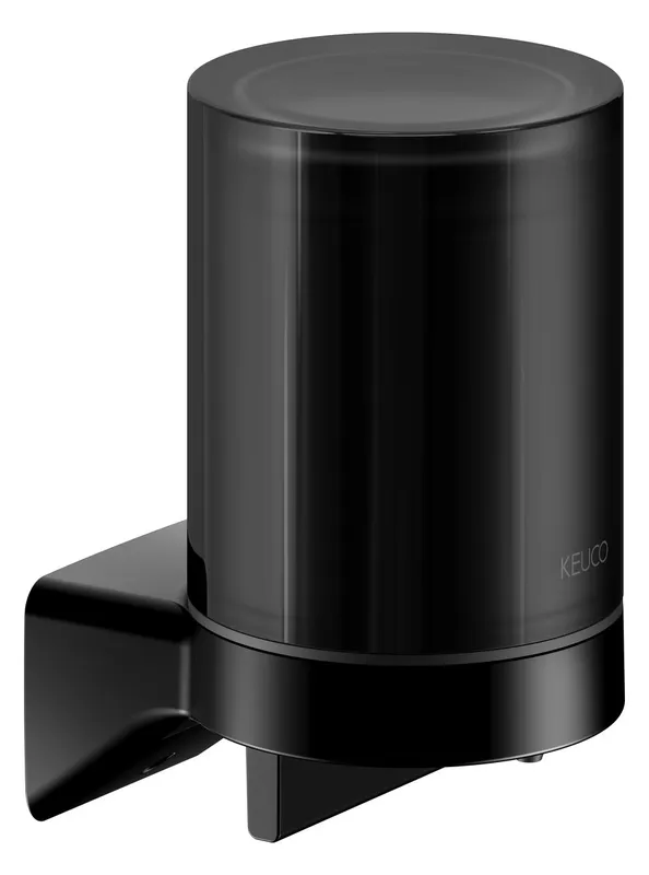 Keuco Lotionspender Aveno 14652, mit Halter und Pumpe, schwarz matt