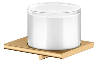 Keuco Lotionspender Edition 400 11552, kpl. Echtkristall-Glas, Messing gebürstet