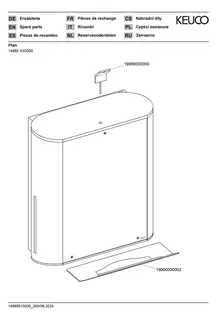 Keuco Papiertuchspender Plan 14985, Edelstahl-finish / schwarz – Bild 3