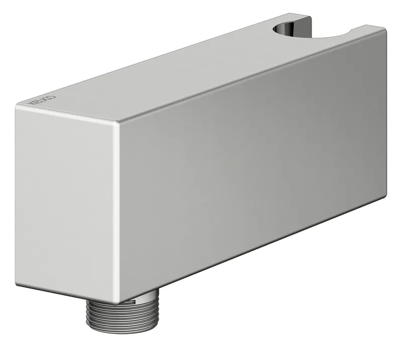 Keuco Schlauchanschluss Armaturenzub. 59993 mit Wandhalter, Edelstahl-finish