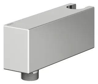 Keuco Schlauchanschluss Armaturenzub. 59993 mit Wandhalter, Edelstahl-finish