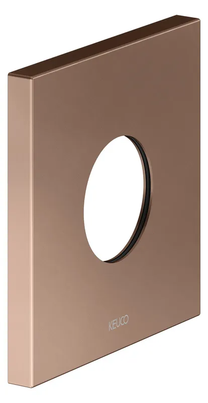 Keuco Wandrosette IXMO 59553, THM eckig, 105x105 mm, Rotgold gebürstet
