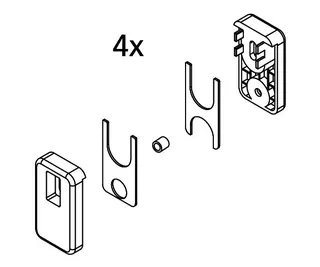 Kermi EBI2030 Set Bandungen Farbe: silber
