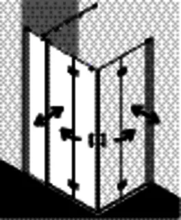 Kermi Eck-Halbt. links Diga F2L 1230x 2000 GAK: 1190-1210 SIHG ESG Opaco – Bild 4