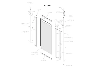 Kermi Seitenwand Vario 2000 TWD 0750x 1400 BV: 664-696 WEI ESG klar – Bild 4