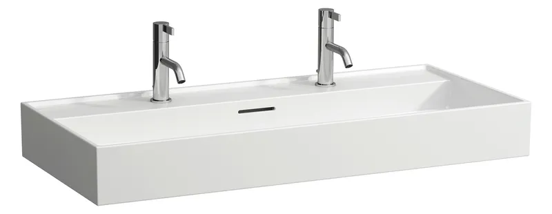 Aufsatz-Waschtisch K-LAUFEN 460x1000x145 1 Hahnloch li+re mit Überlauf Standardablauf LCC Active