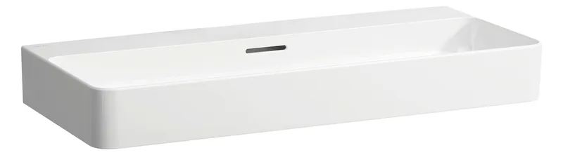 Laufen Aufsatz-Waschtisch VAL 420x950x155 ohne Hahnloch mit Überlauf weiß matt