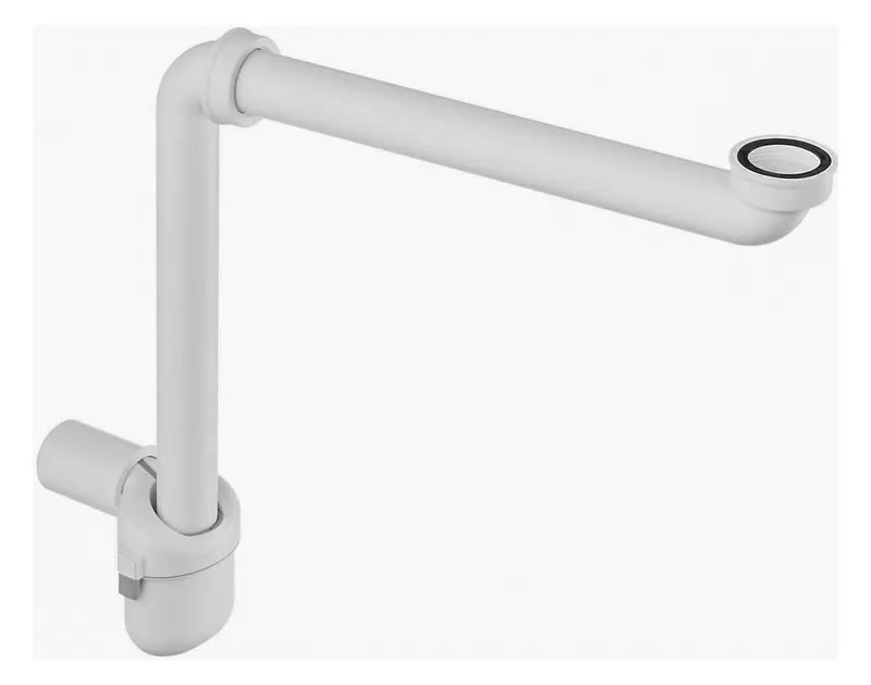 Laufen Raumspar Möbelsiphon DN40 Kunststoff weiß