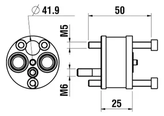 Laufen Verlängerungssatz SIMIBOX 2-Point 25 mm