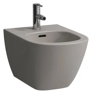 LF Wandbidet LUA 520x360 1 Hl. m.Ül. o. seitl. Loch f. Wasserans manhattan