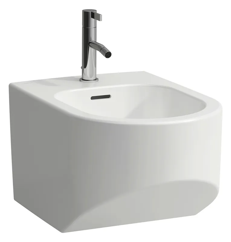 Laufen Wandbidet SONAR 540x370 1 Hahnloch o. seitl. Loch f. Wasserans weiß